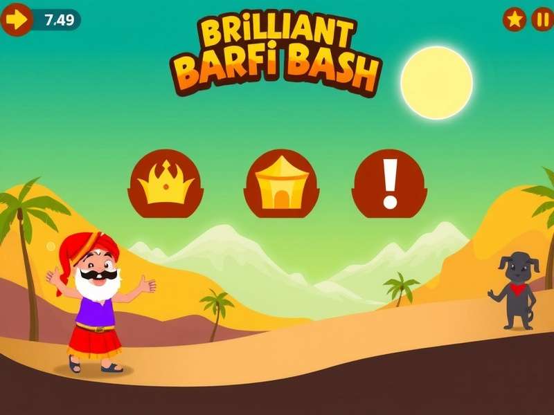 Brilliant Barfi Bash Game Screenshot